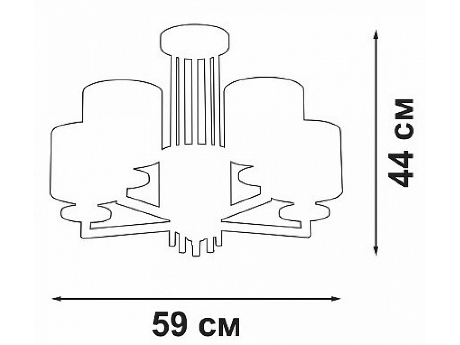Люстра на штанге Vitaluce V3069 V3069-8/5PL