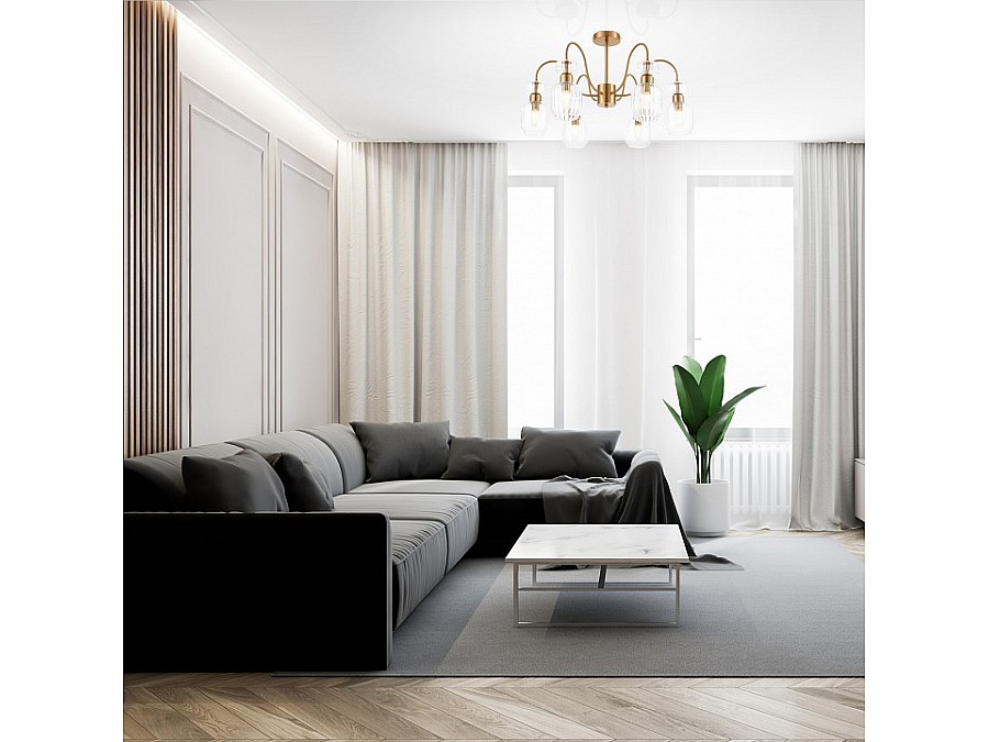 Люстра на штанге Escada Gloss 1141/6PL Clear