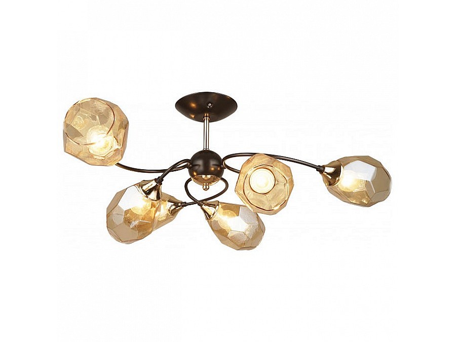 Люстра на штанге Imex MD.4249 MD.4249-6-S-COFFEE+FGD