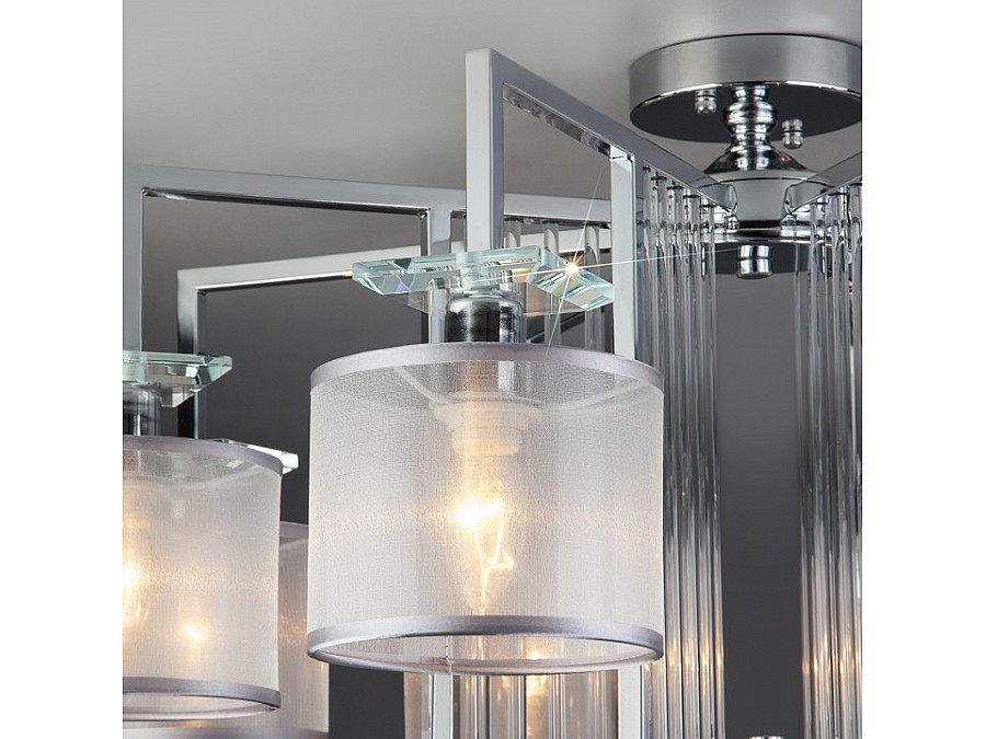 Люстра на штанге Eurosvet Fargo 60123/8 хром Smart