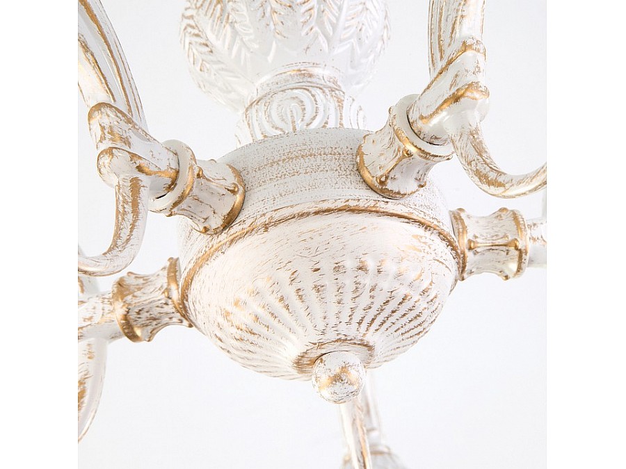 Люстра на штанге Eurosvet Campina 60107/5 белый с золотом