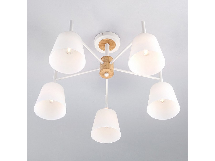 Люстра на штанге Eurosvet Fresco 70085/5 белый