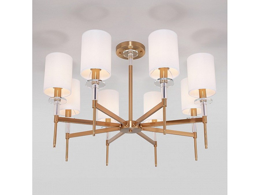 Люстра на штанге Eurosvet Brielle 60132/8 латунь