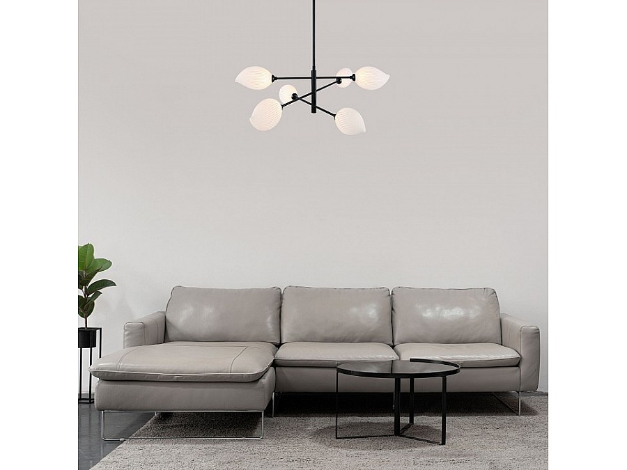 Люстра на штанге Eurosvet Sinki 30189/6 черный