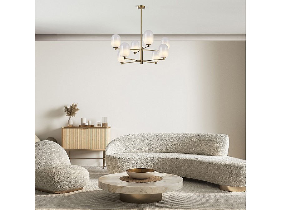 Люстра на штанге Eurosvet Loona 60161/8 латунь