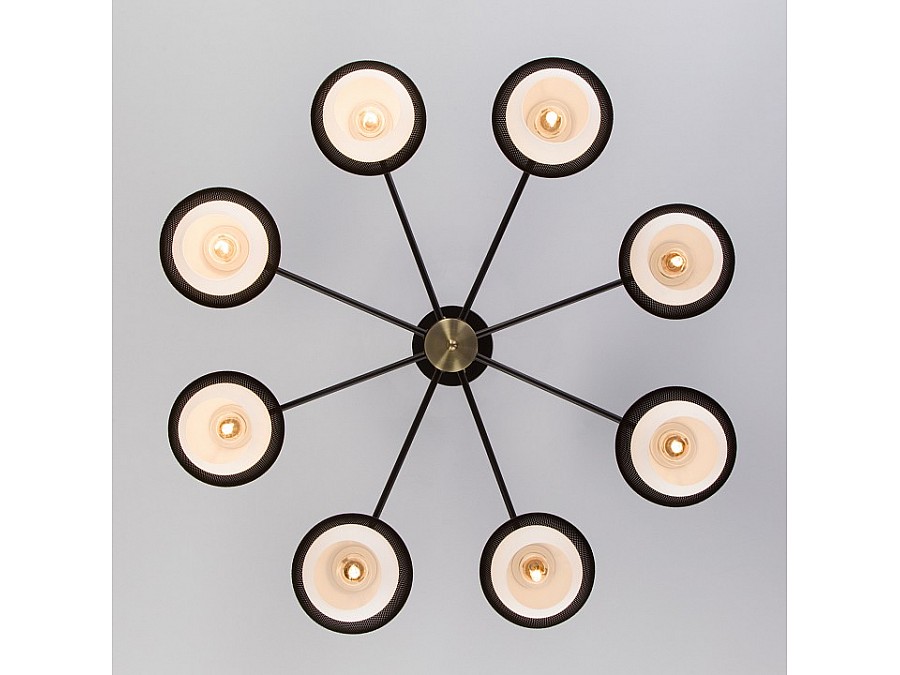 Люстра на штанге Eurosvet Nocciola 70106/8 черный