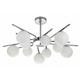 Люстра на штанге Escada Sphere 642/10P Silver