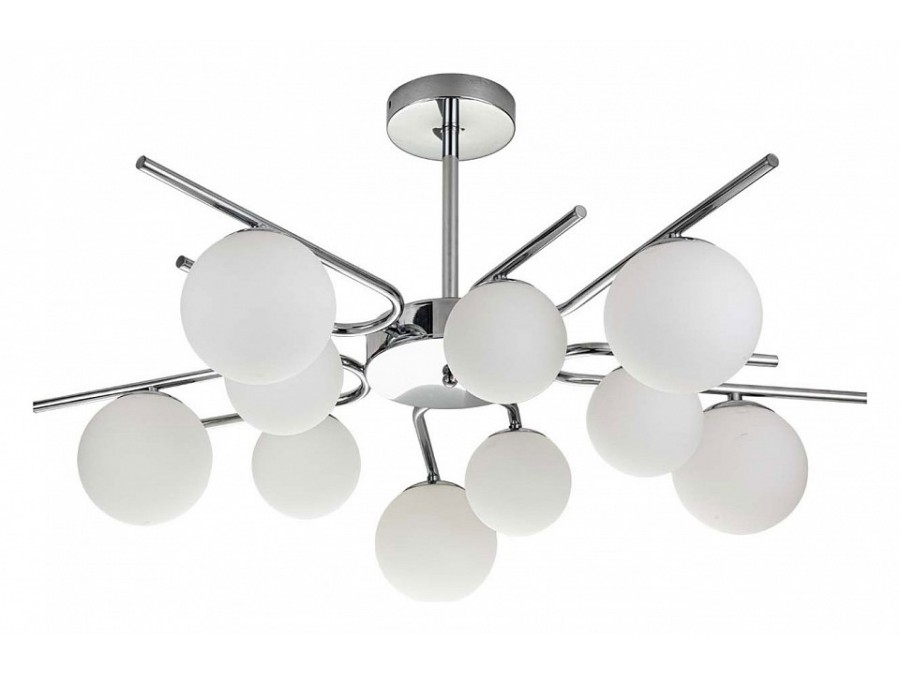 Люстра на штанге Escada Sphere 642/10P Silver