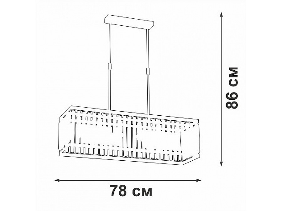 Люстра на штанге Vitaluce V5881 V5881-8/6PL