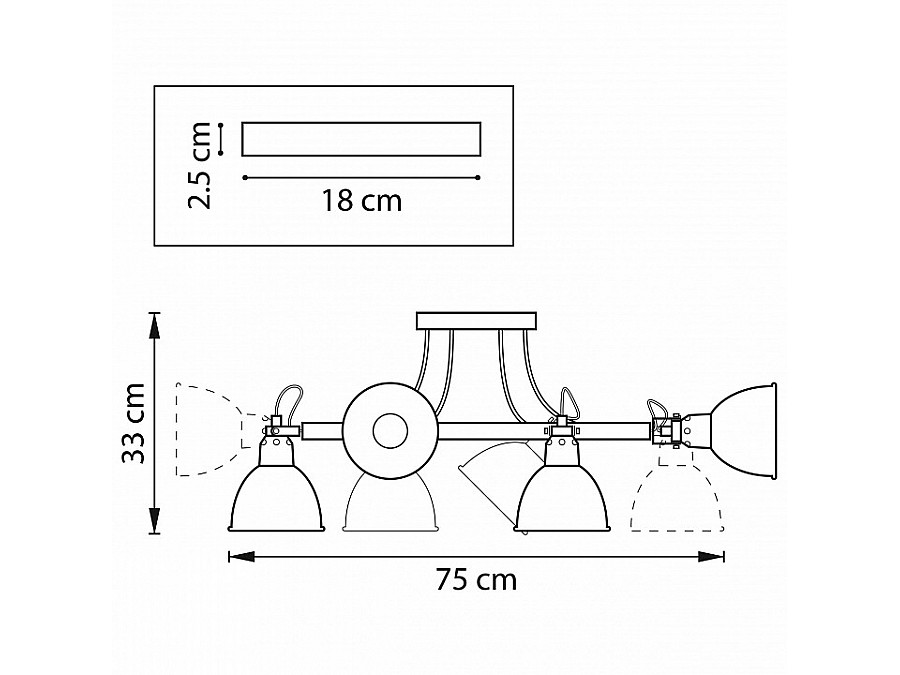 Люстра на штанге Lightstar Acrobata 761063