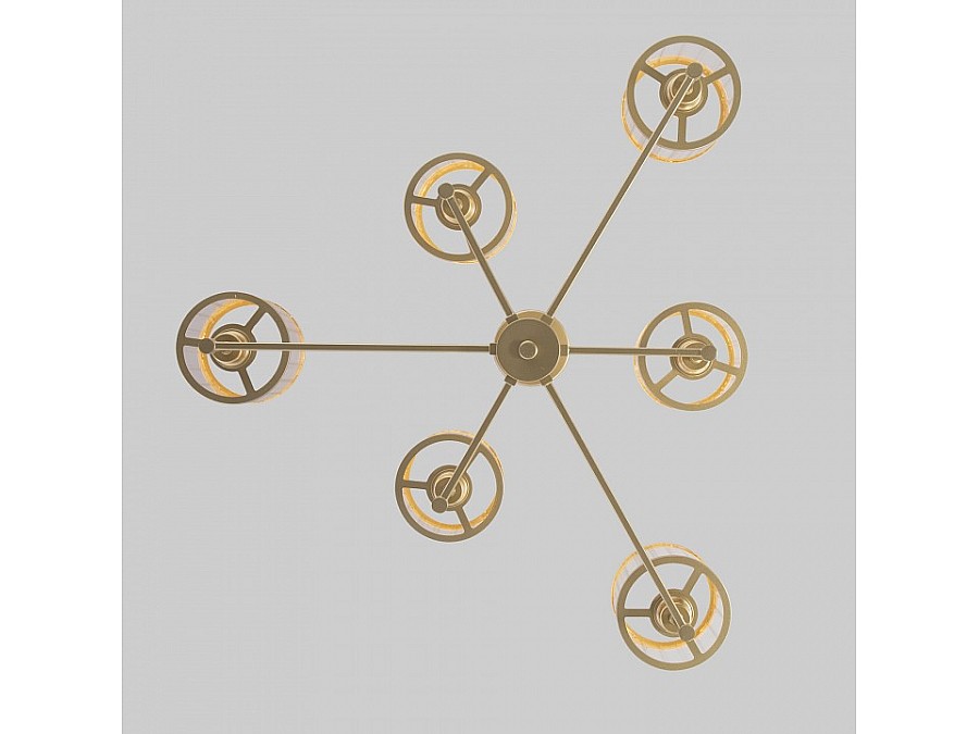 Люстра на штанге Eurosvet Inari 60144/6 золото