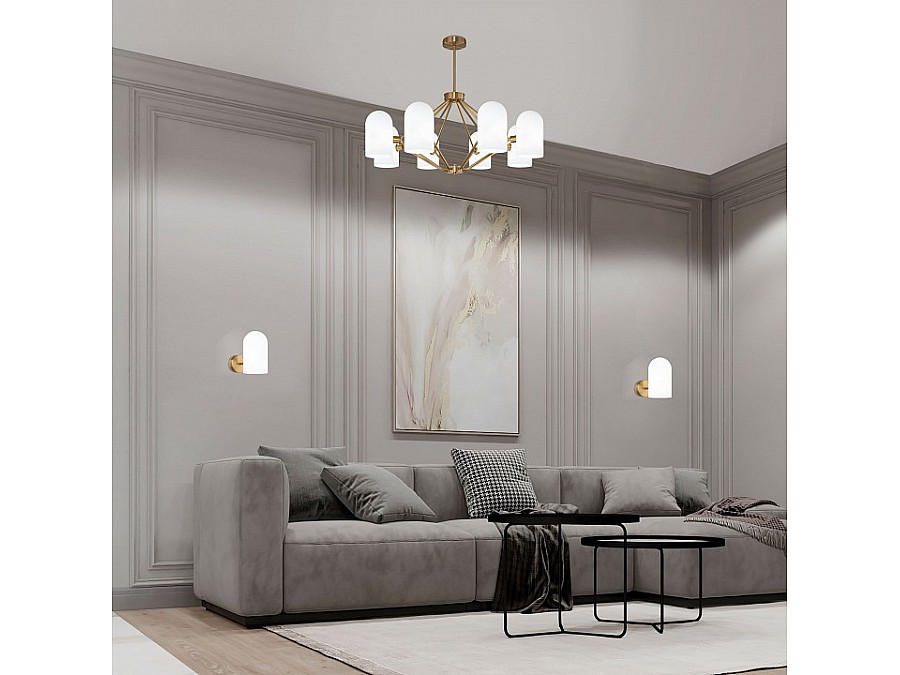 Люстра на штанге Eurosvet Bambola 60157/8 латунь