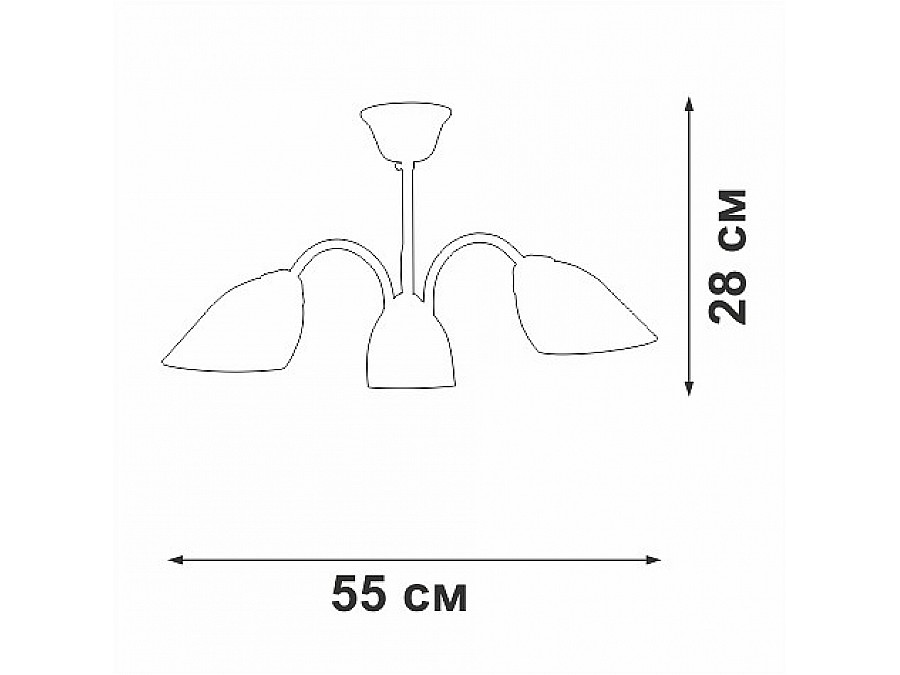 Люстра на штанге Vitaluce V3336 V3336-0/3PL