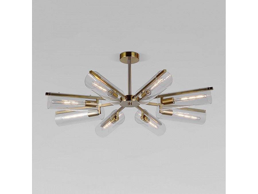 Люстра на штанге Eurosvet Trompeta 70144/8 латунь