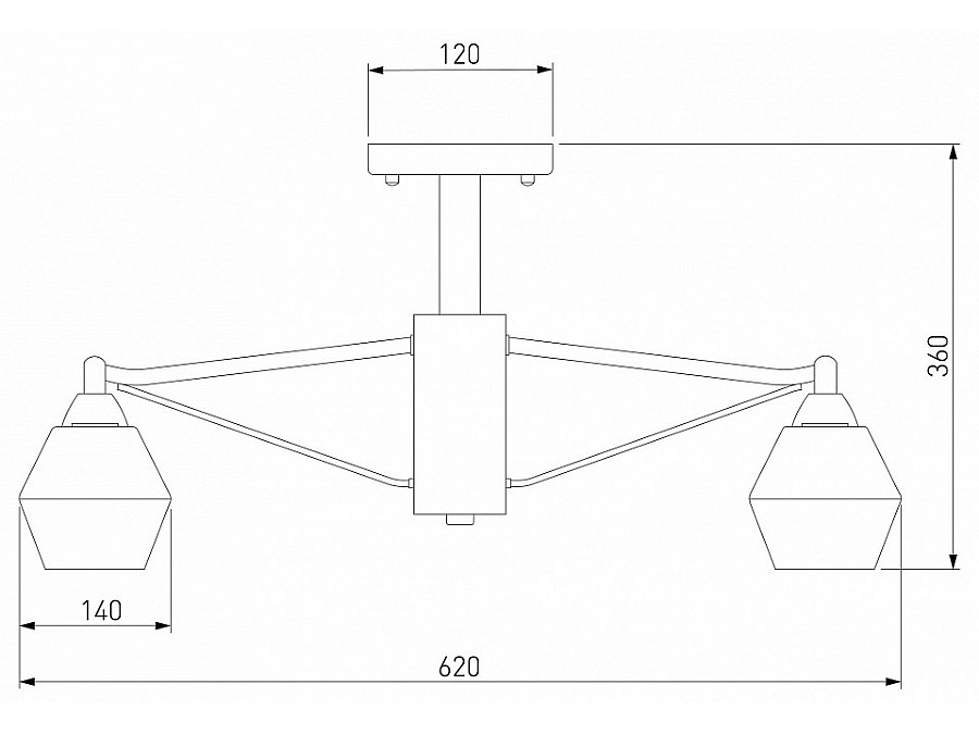 Люстра на штанге Eurosvet Takara 70135/5 кофе