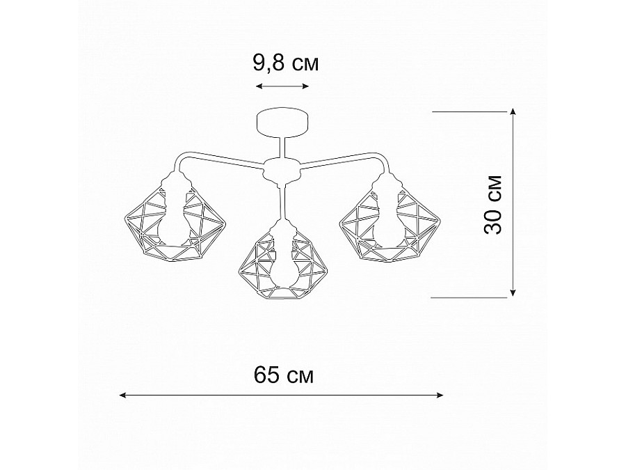 Люстра на штанге Vitaluce V4258 V4258-0/3PL
