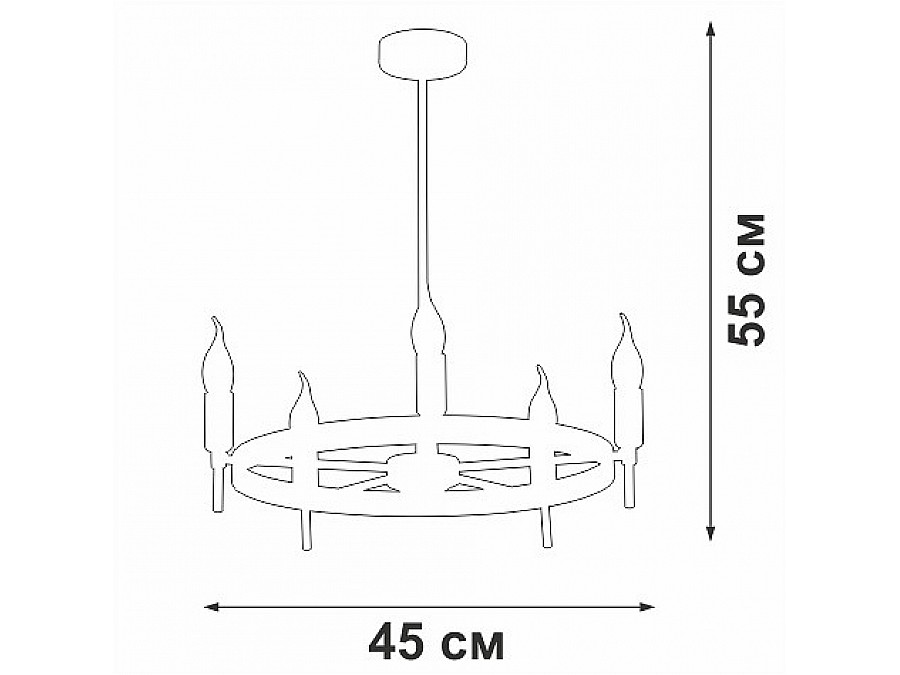 Люстра на штанге Vitaluce V3001 V3001-1/5PL