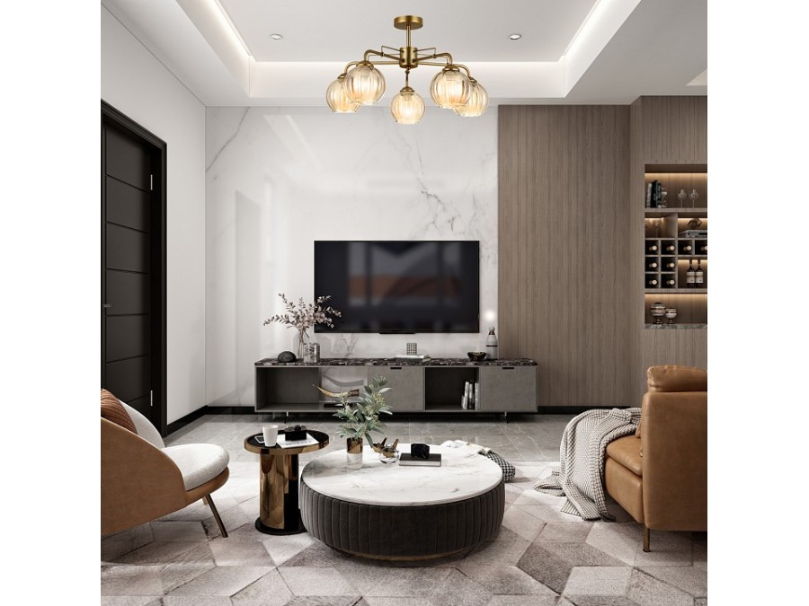 Люстра на штанге Escada Clever 1135/5P