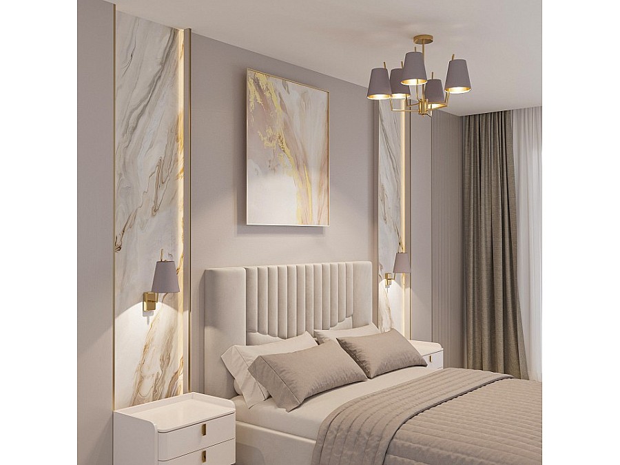 Люстра на штанге Eurosvet Topanga 60173/6 латунь