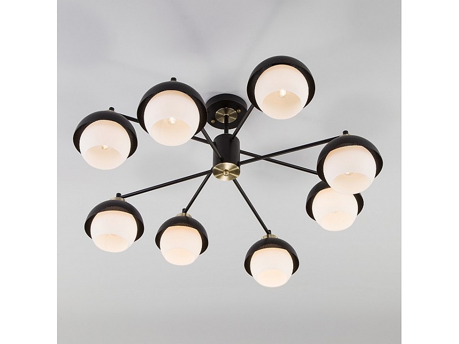 Люстра на штанге Eurosvet Nocciola 70106/8 черный