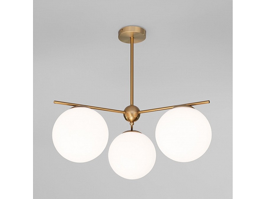 Люстра на штанге Eurosvet Marbella 60147/3 латунь