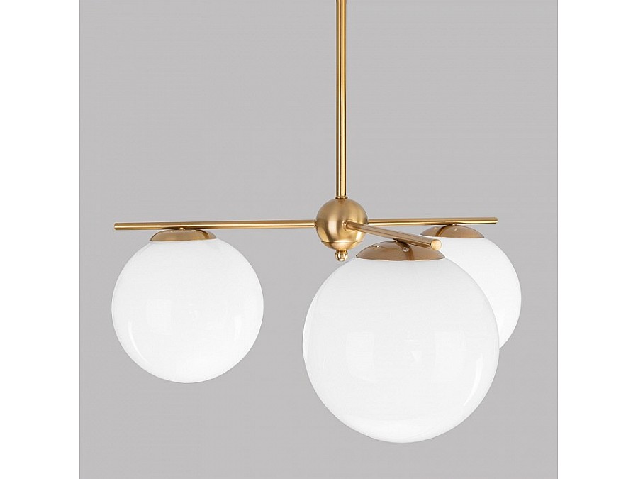 Люстра на штанге Eurosvet Marbella 60147/3 латунь