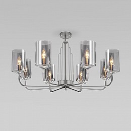 Люстра на штанге Eurosvet Defi 60138/8 сатин-никель