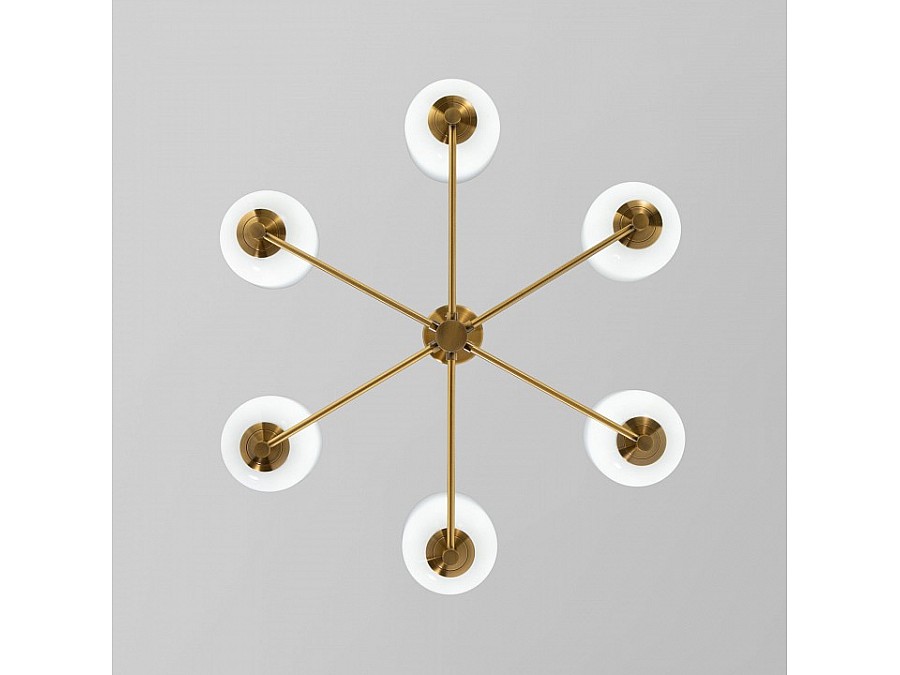 Люстра на штанге Eurosvet Loona 60161/6 латунь