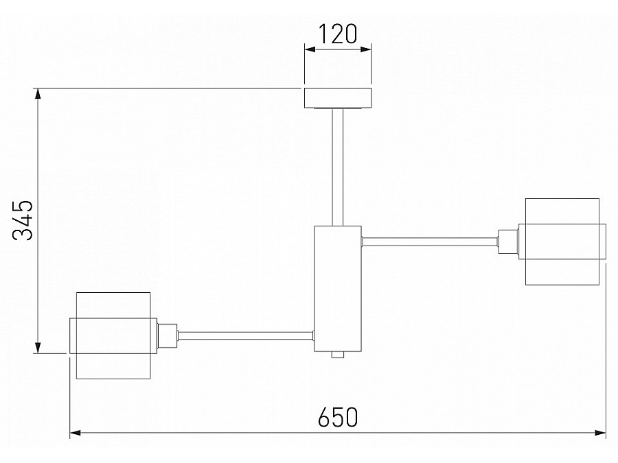 Люстра на штанге Eurosvet Arcada 70127/6 черный/дымчатый