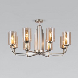 Люстра на штанге Eurosvet Defi 60138/8 золото перламутровое