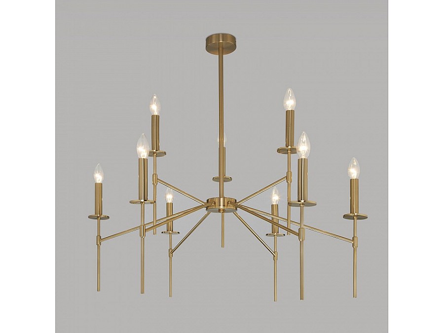 Люстра на штанге Eurosvet Anders 60142/9 латунь