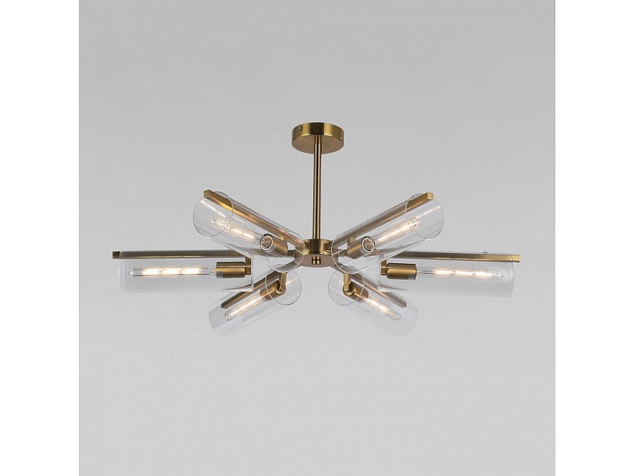 Люстра на штанге Eurosvet Trompeta 70144/6 латунь