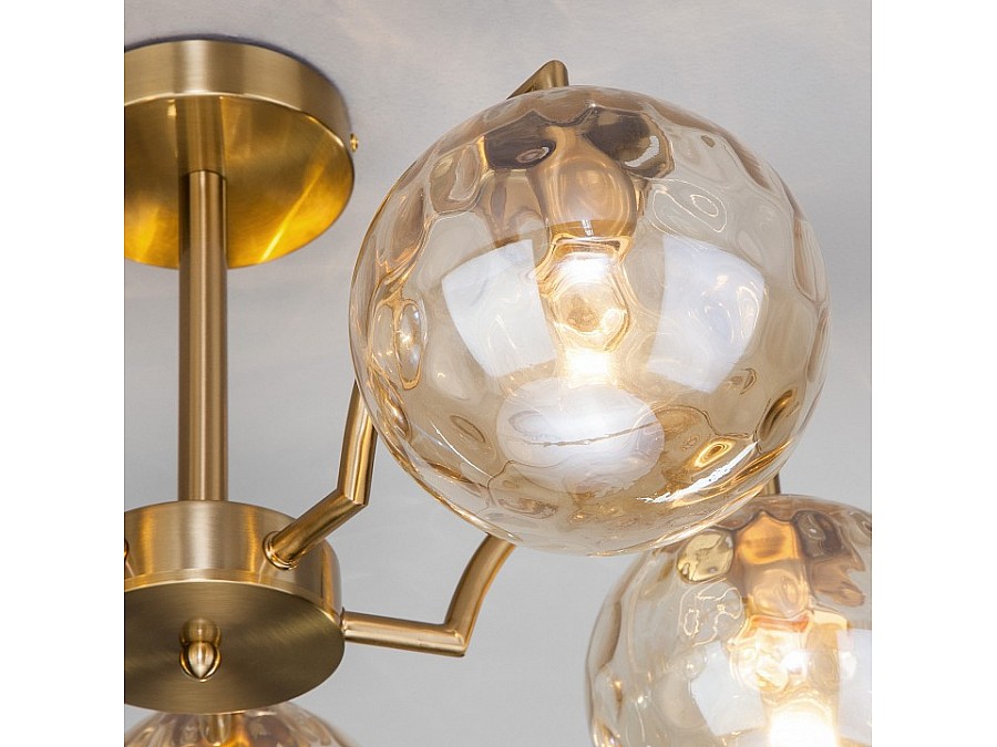 Люстра на штанге Eurosvet Eden 30178/5 латунь