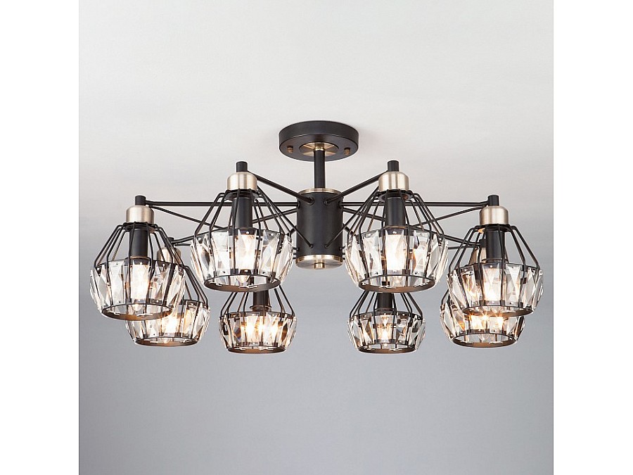 Люстра на штанге Eurosvet Lord 70075/8 черный