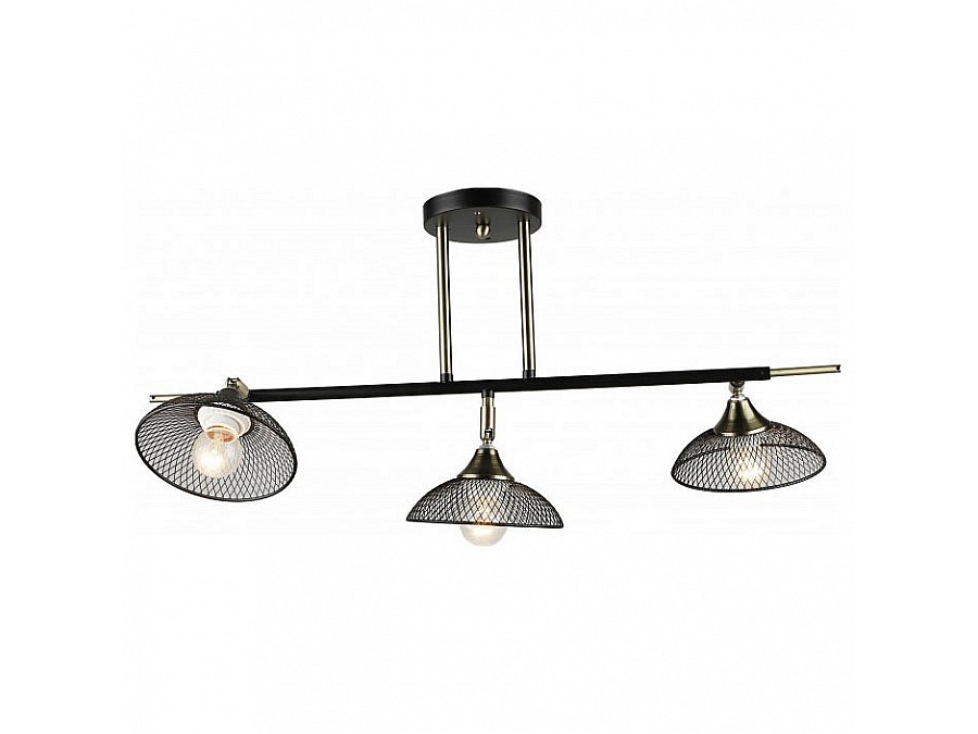 Люстра на штанге Imex MD.5728 MD.5728-3-S-AB+BK