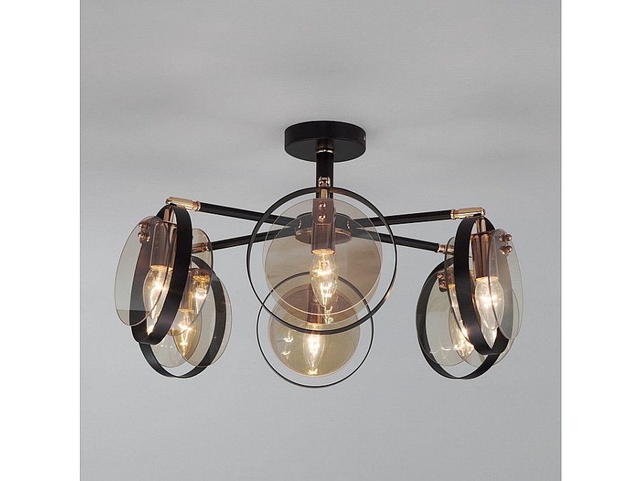 Люстра на штанге Eurosvet Gallo 70121/6 черный