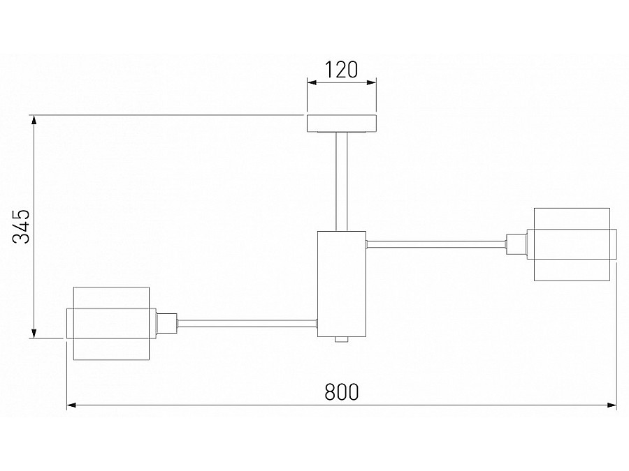 Люстра на штанге Eurosvet Arcada 70127/8 черный/дымчатый