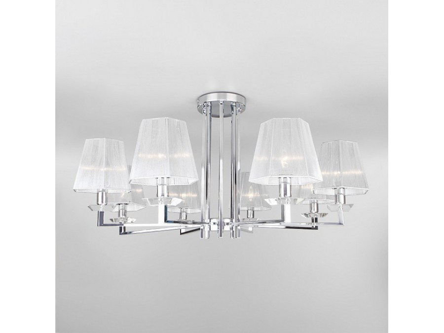 Люстра на штанге Eurosvet Alegria 60125/8 хром Smart (60114/8)