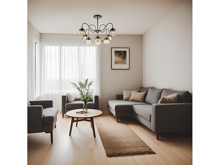 Люстра на штанге Escada Cobra 1147/8P