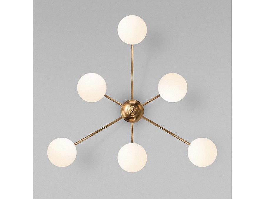 Люстра на штанге Eurosvet Alix 30177/6 латунь