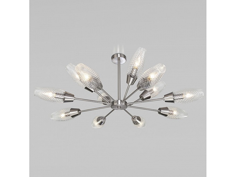 Люстра на штанге Eurosvet Thalia 60140/12 сатин-никель