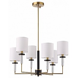 Люстра на штанге ST-Luce BLACK+BRASS SL1404.303.06
