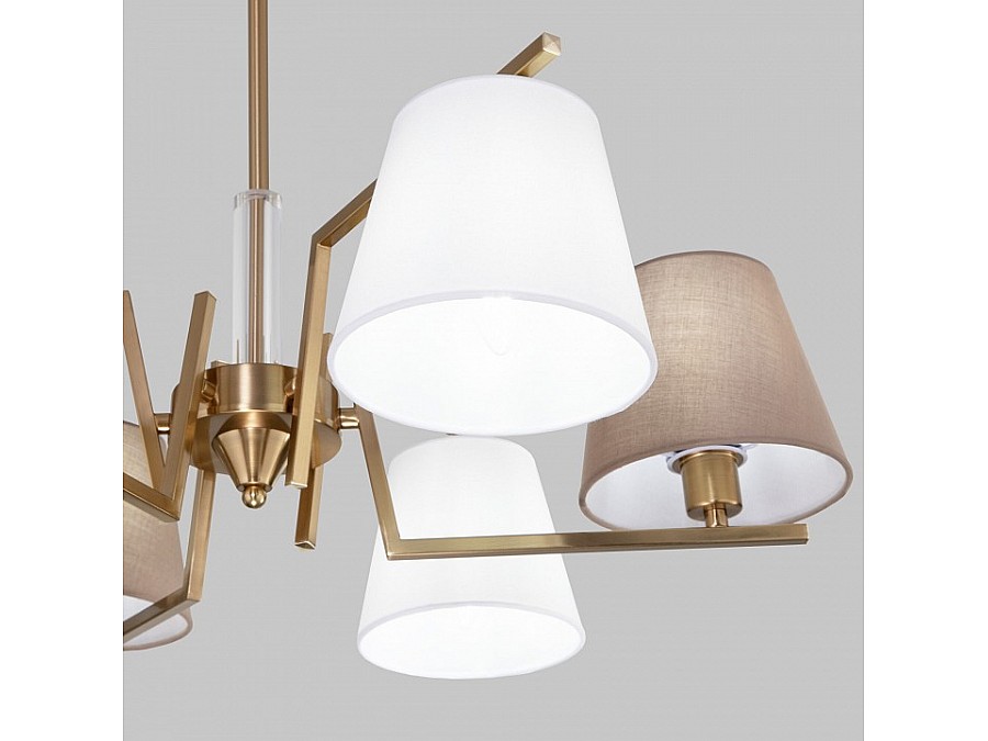 Люстра на штанге Eurosvet Ozark 60149/6 латунь