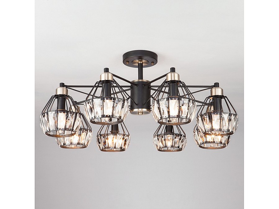 Люстра на штанге Eurosvet Lord 70075/8 черный