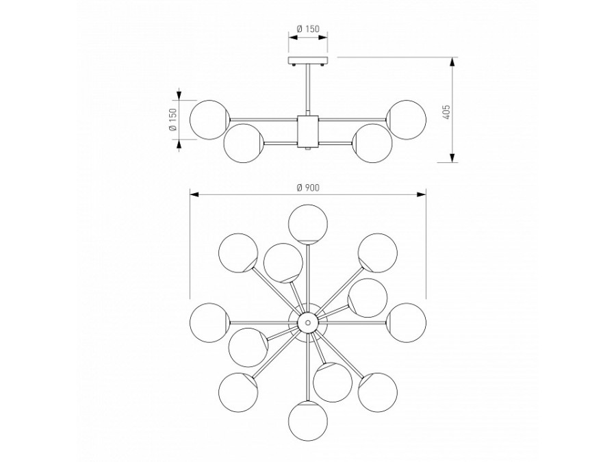Люстра на штанге Eurosvet Adaline 502002/12