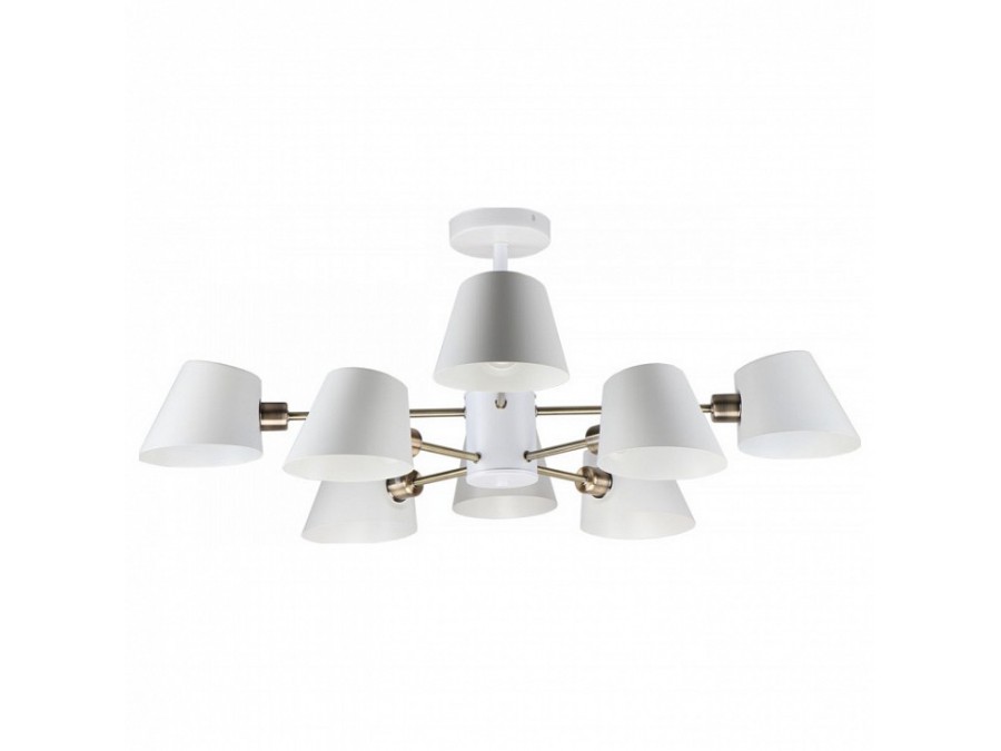 Люстра на штанге Imex MD.9130 MD.9130-8-S WH+AB