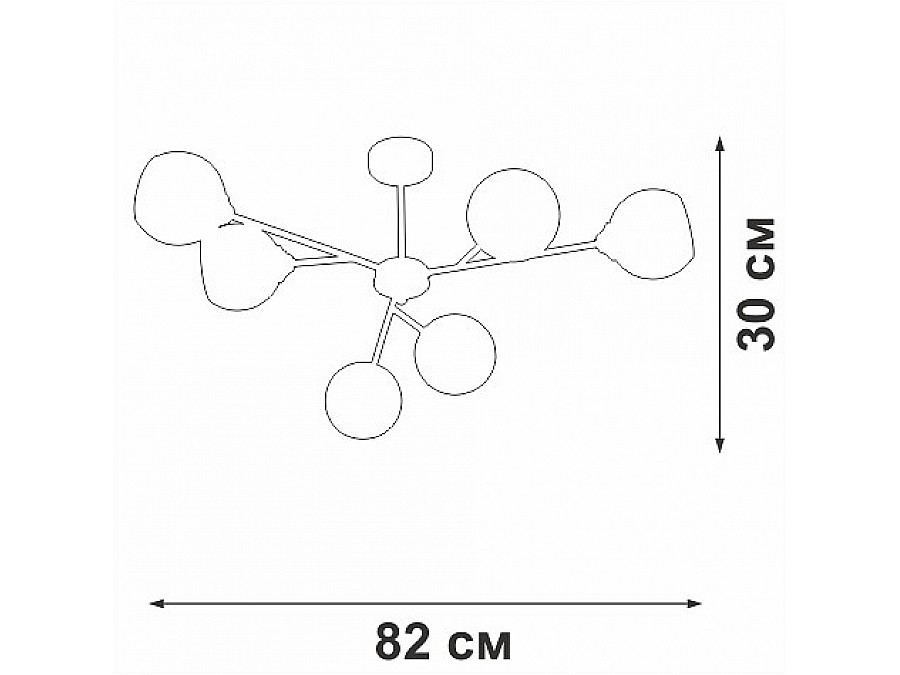 Люстра на штанге Vitaluce V3791 V3791-1/6PL