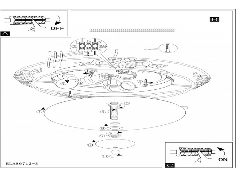 Накладной светильник Eglo Mestre 86712
