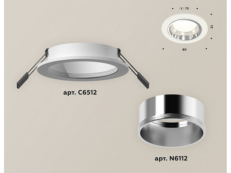 Встраиваемый светильник Ambrella XC XC6512003