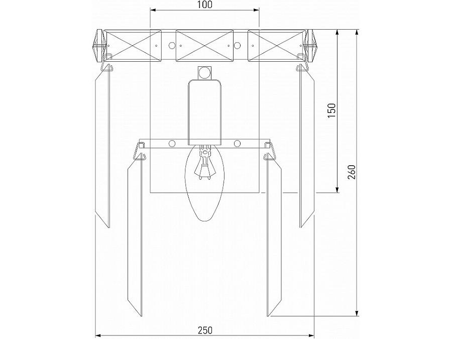 Накладной светильник Eurosvet Elegante 10130/1 хром/прозрачный хрусталь Strotskis
